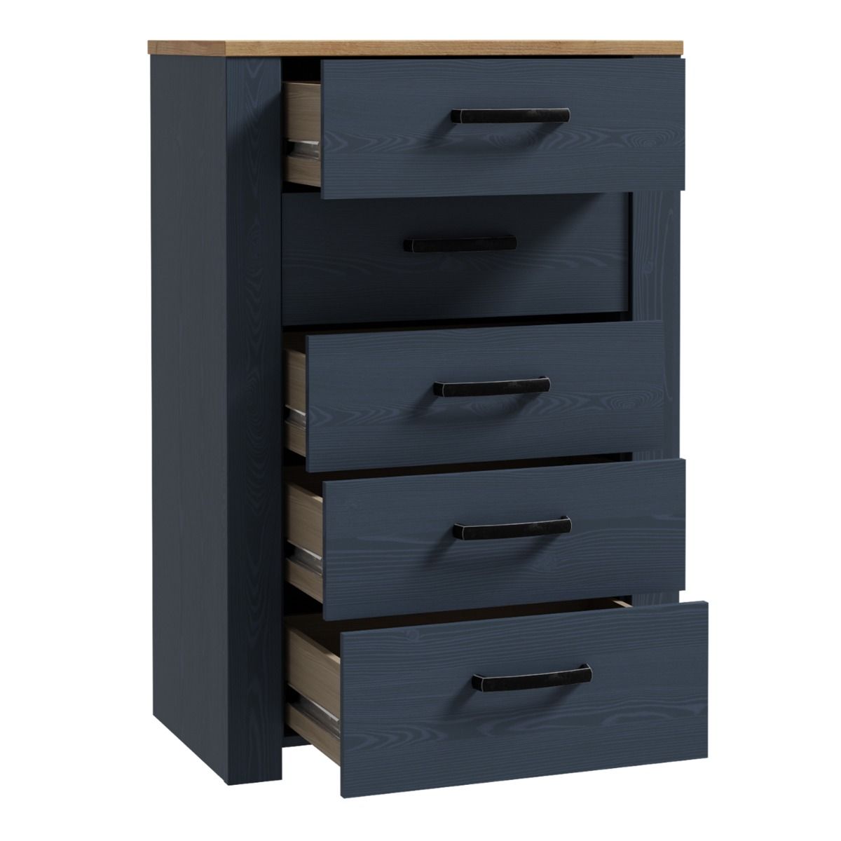 Wooden Chest Of 5 Drawers Narrow - Bohol