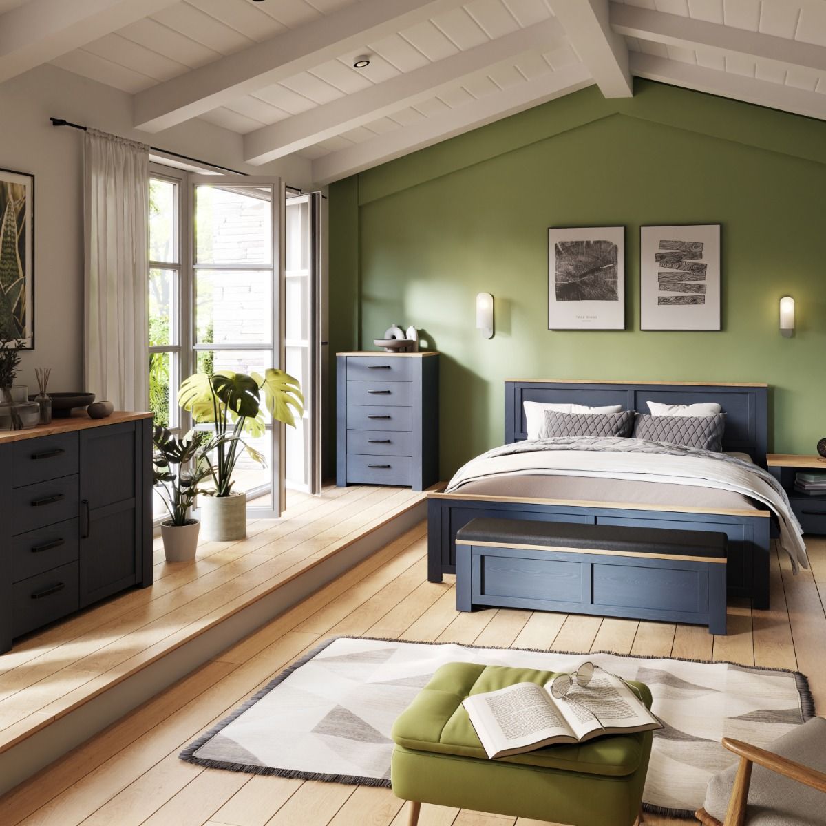 Wooden Chest Of 5 Drawers Narrow - Bohol