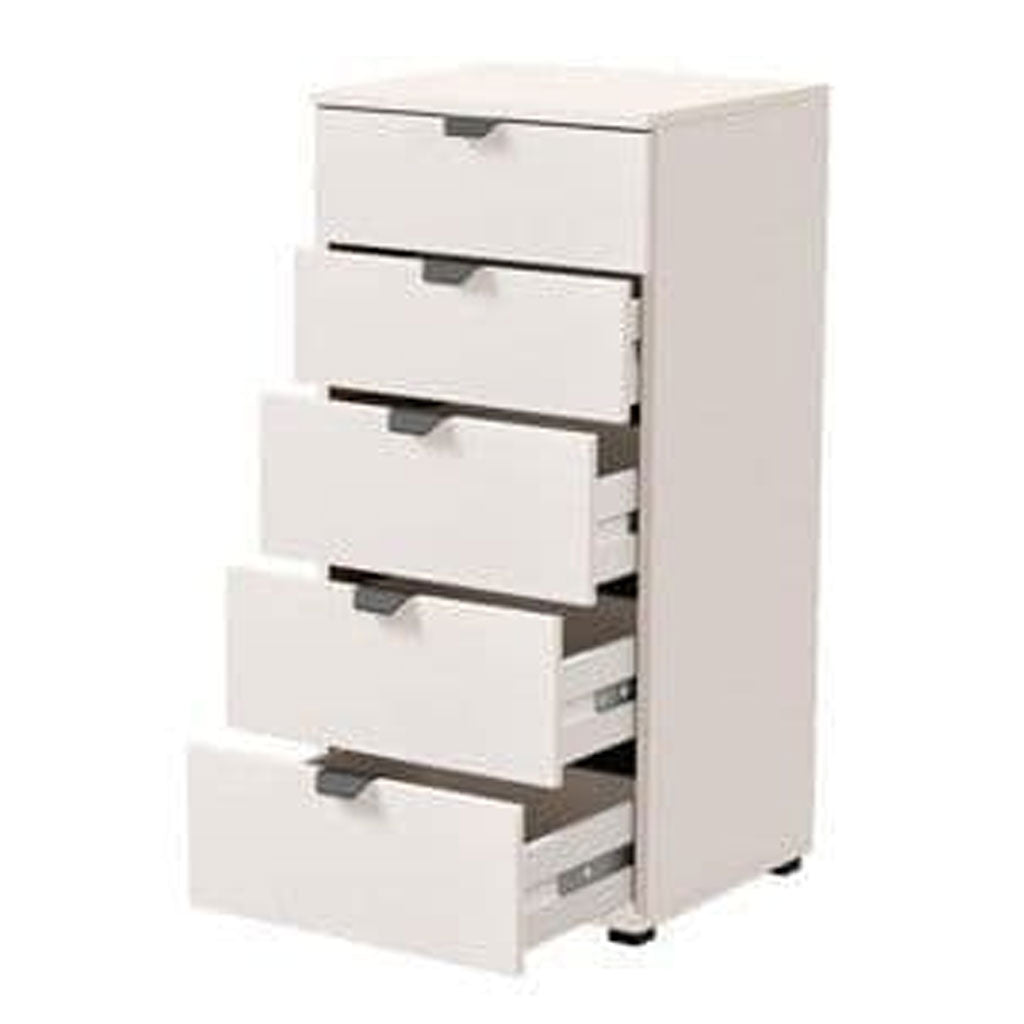 Wooden Chest Of 5 Drawers Narrow - Lima