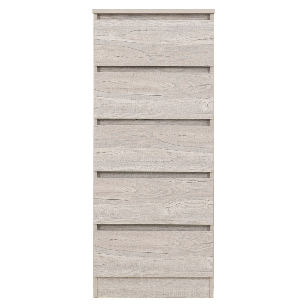 Wooden Chest Of 5 Drawers Narrow - Malvern