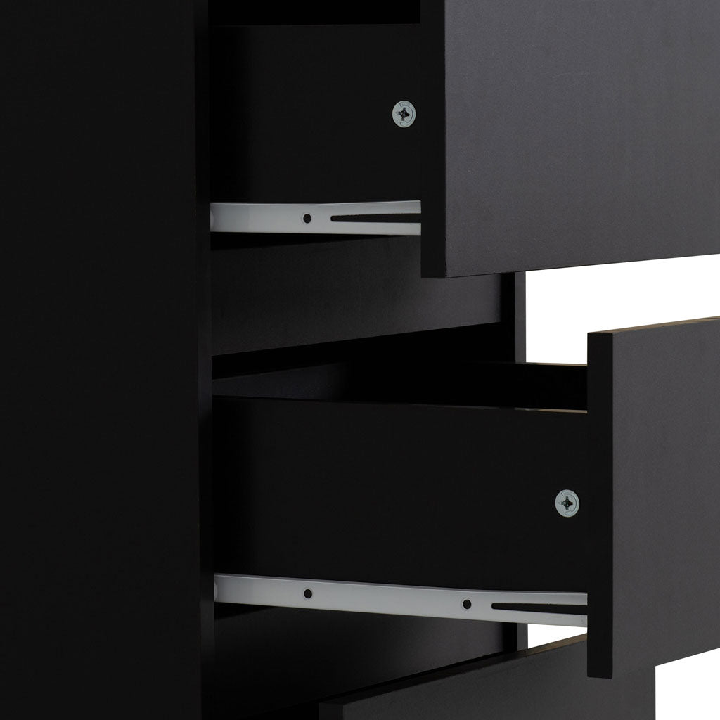 Wooden Chest Of 5 Drawers Narrow - Malvern
