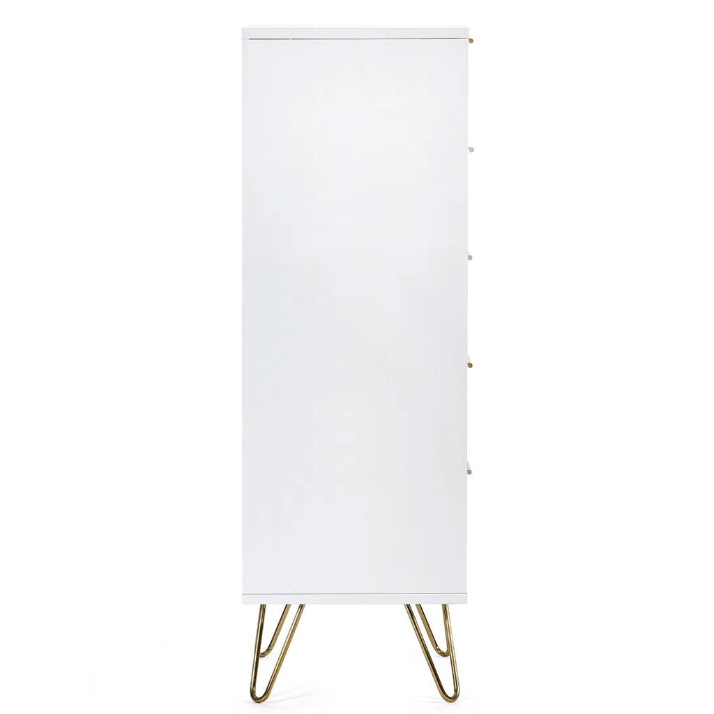 Wooden Chest Of 5 Drawers Narrow - Murano