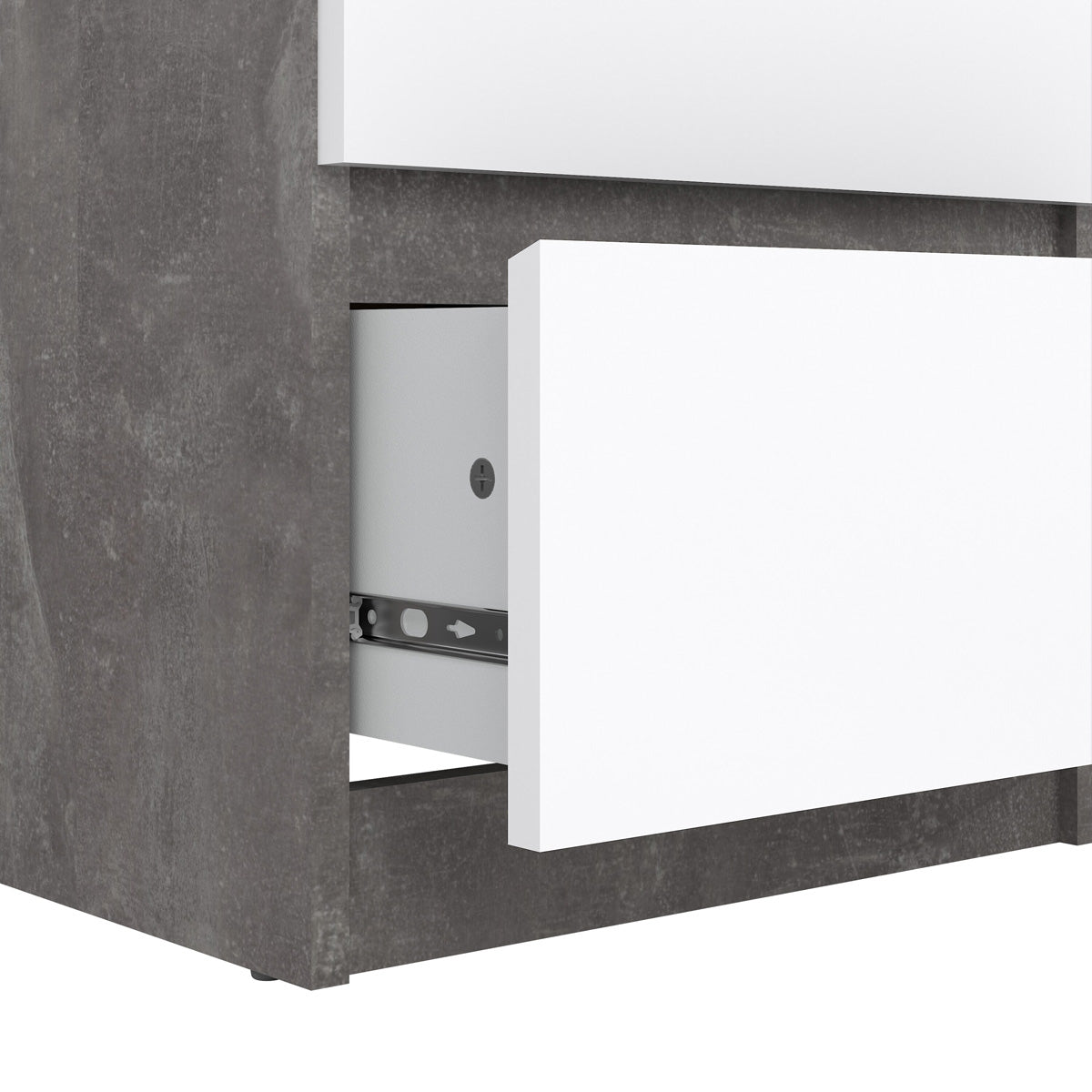 Wooden Chest Of 5 Drawers Narrow - Naia