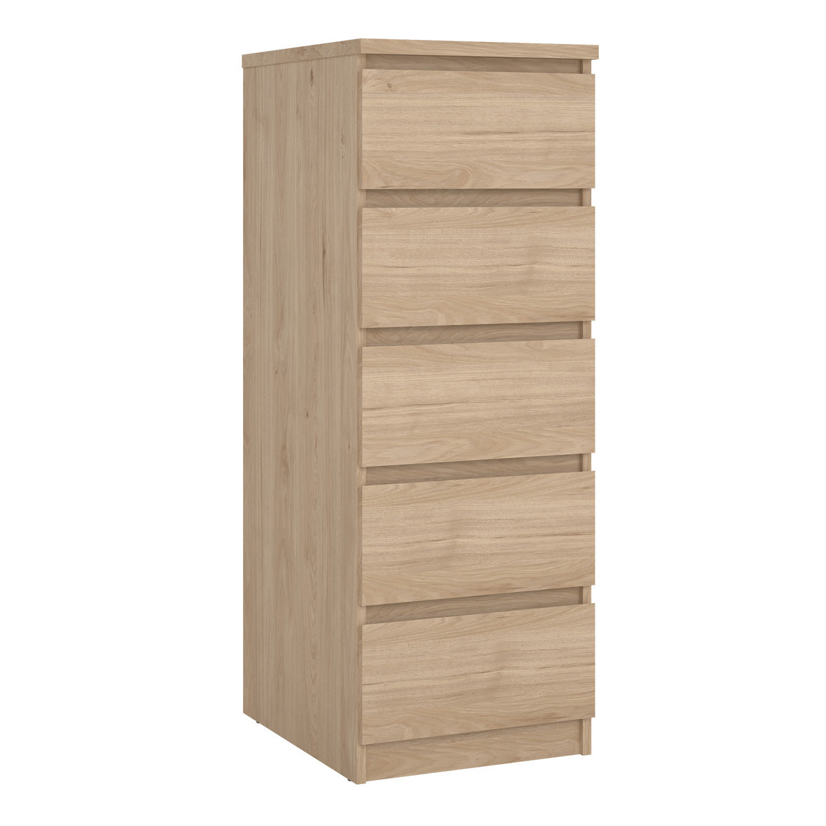 Wooden Chest Of 5 Drawers Narrow - Naia