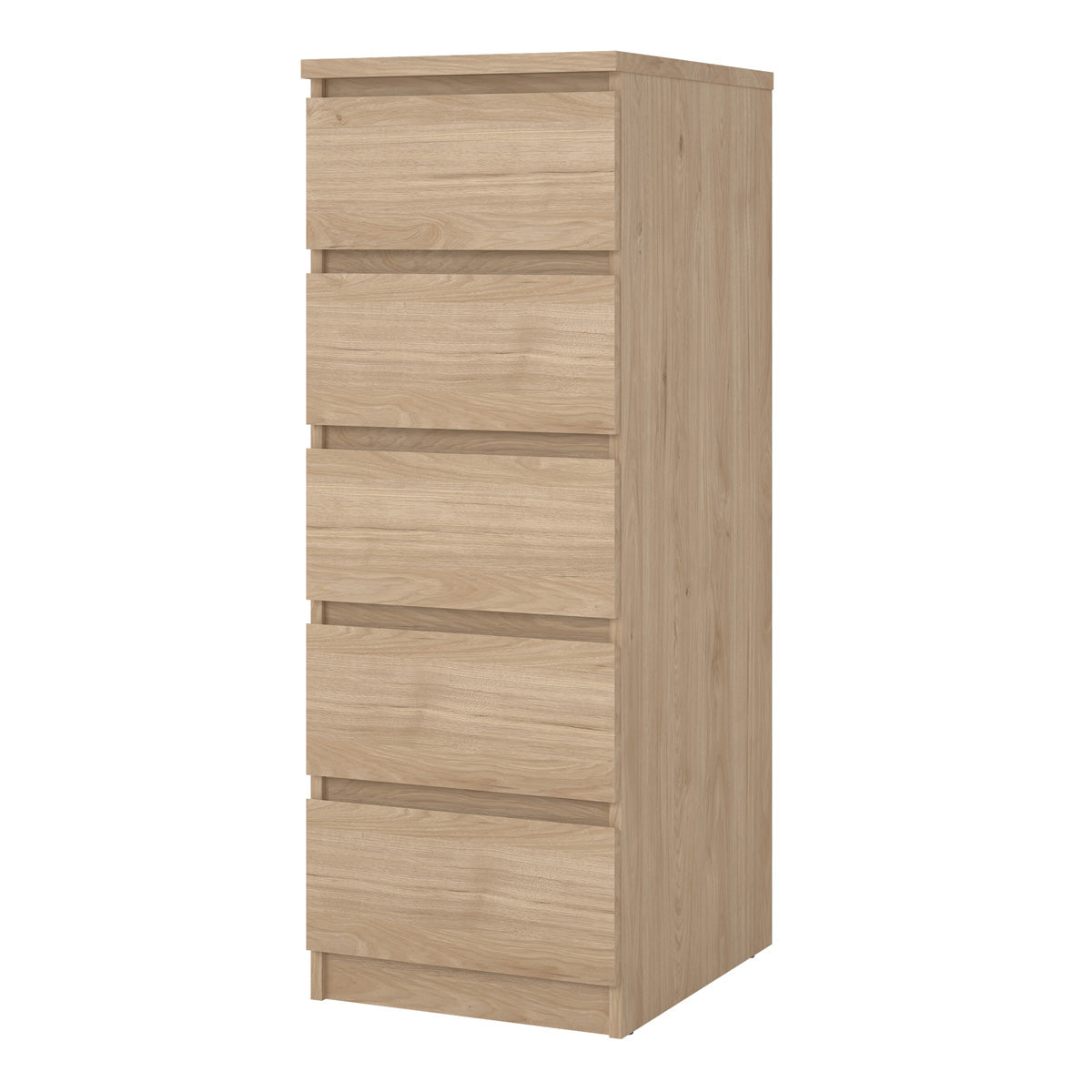 Wooden Chest Of 5 Drawers Narrow - Naia