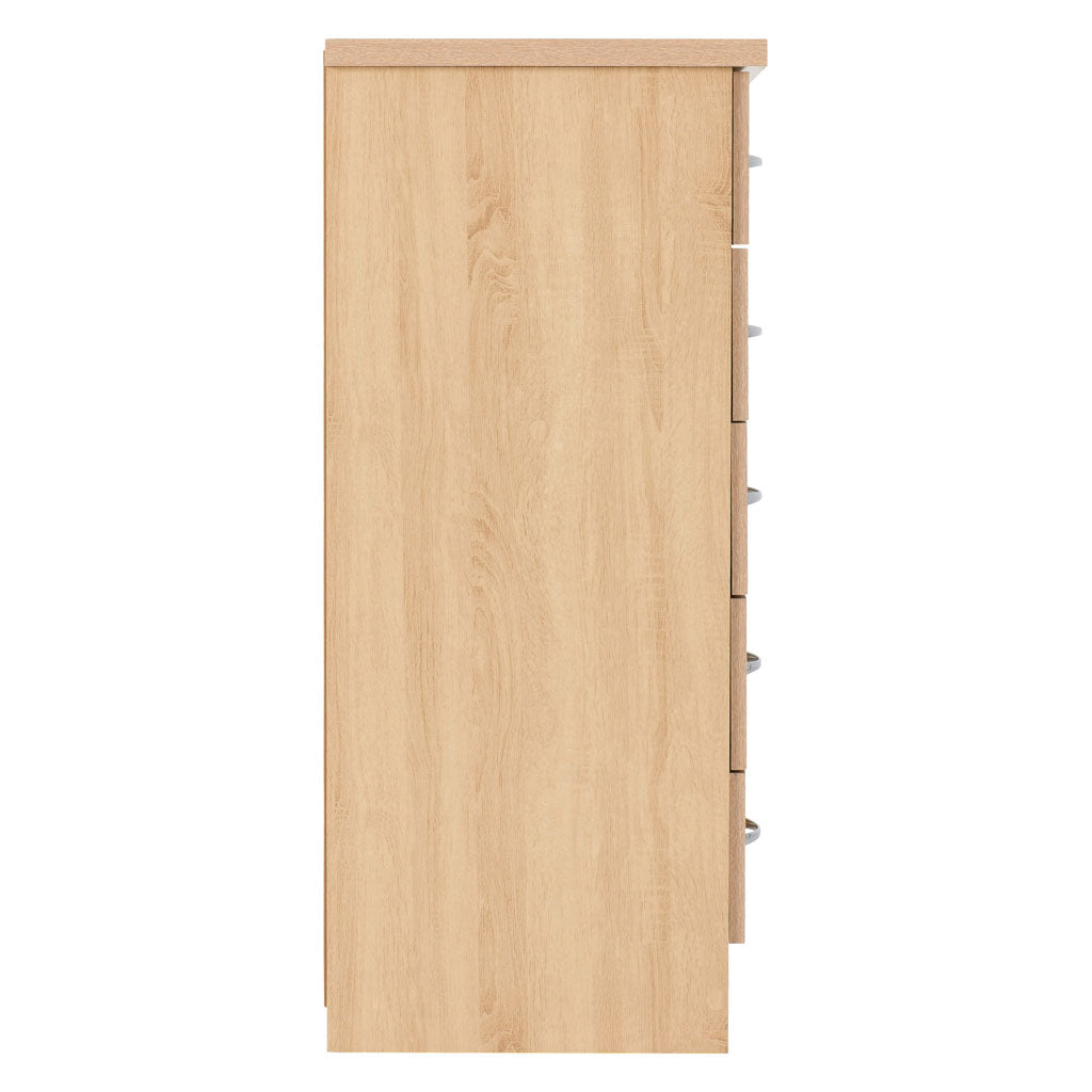 Wooden Chest Of 5 Drawers Narrow - Nevada