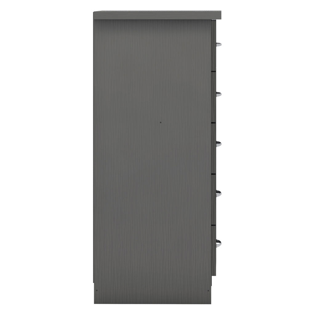 Wooden Chest Of 5 Drawers Narrow - Nevada