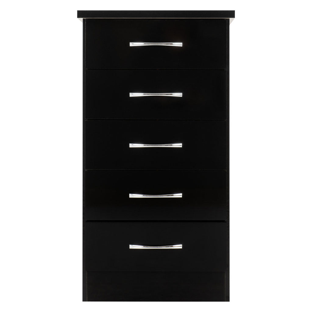 Wooden Chest Of 5 Drawers Narrow - Nevada