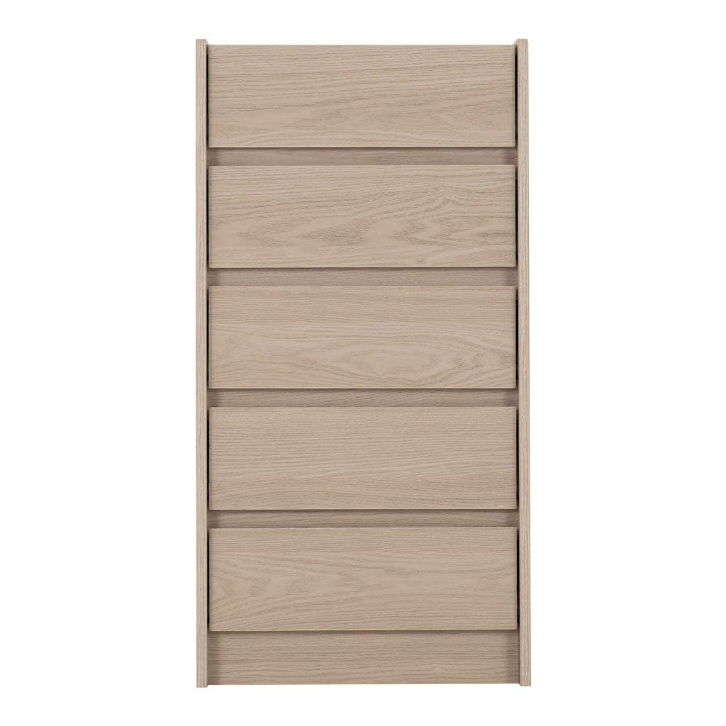 Wooden Chest Of 5 Drawers Narrow - Paris