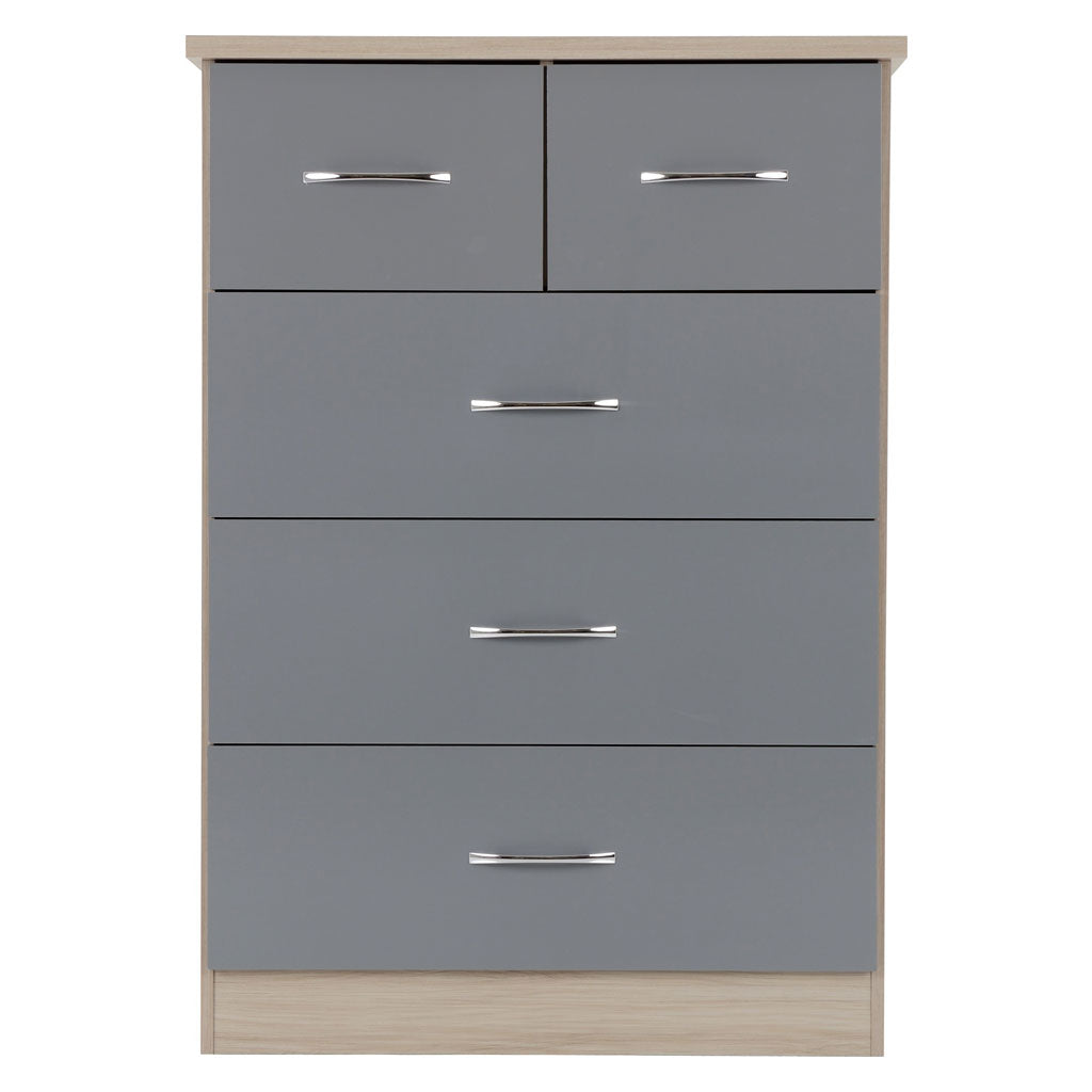 Wooden Chest Of 5 Drawers - Nevada