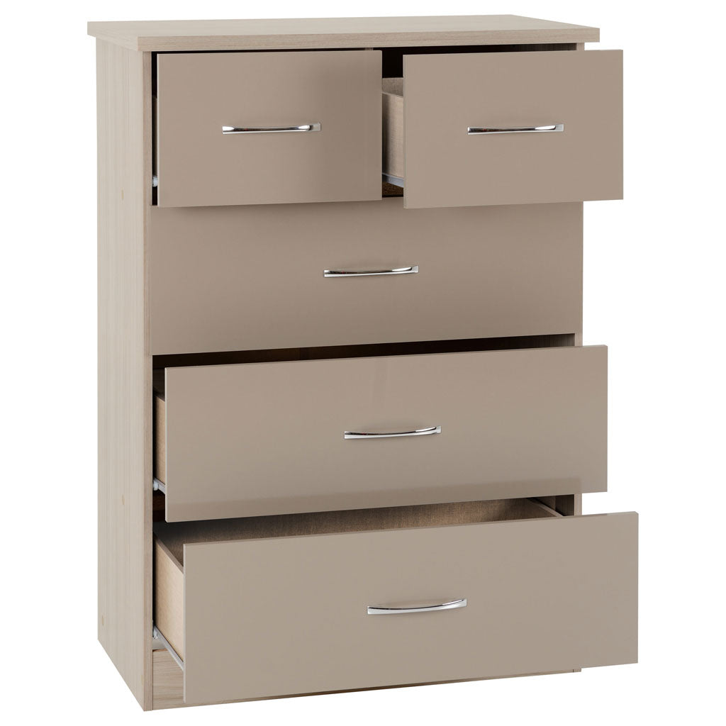 Wooden Chest Of 5 Drawers - Nevada