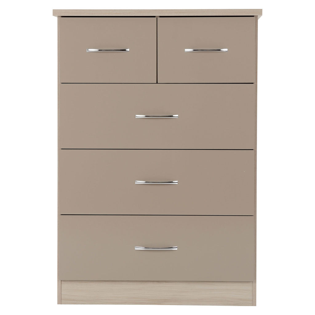 Wooden Chest Of 5 Drawers - Nevada