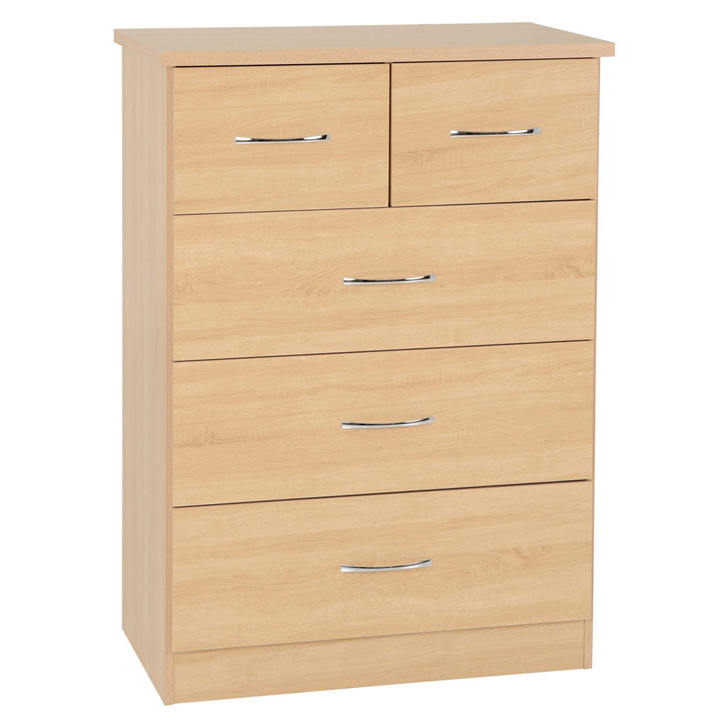 Wooden Chest Of 5 Drawers - Nevada