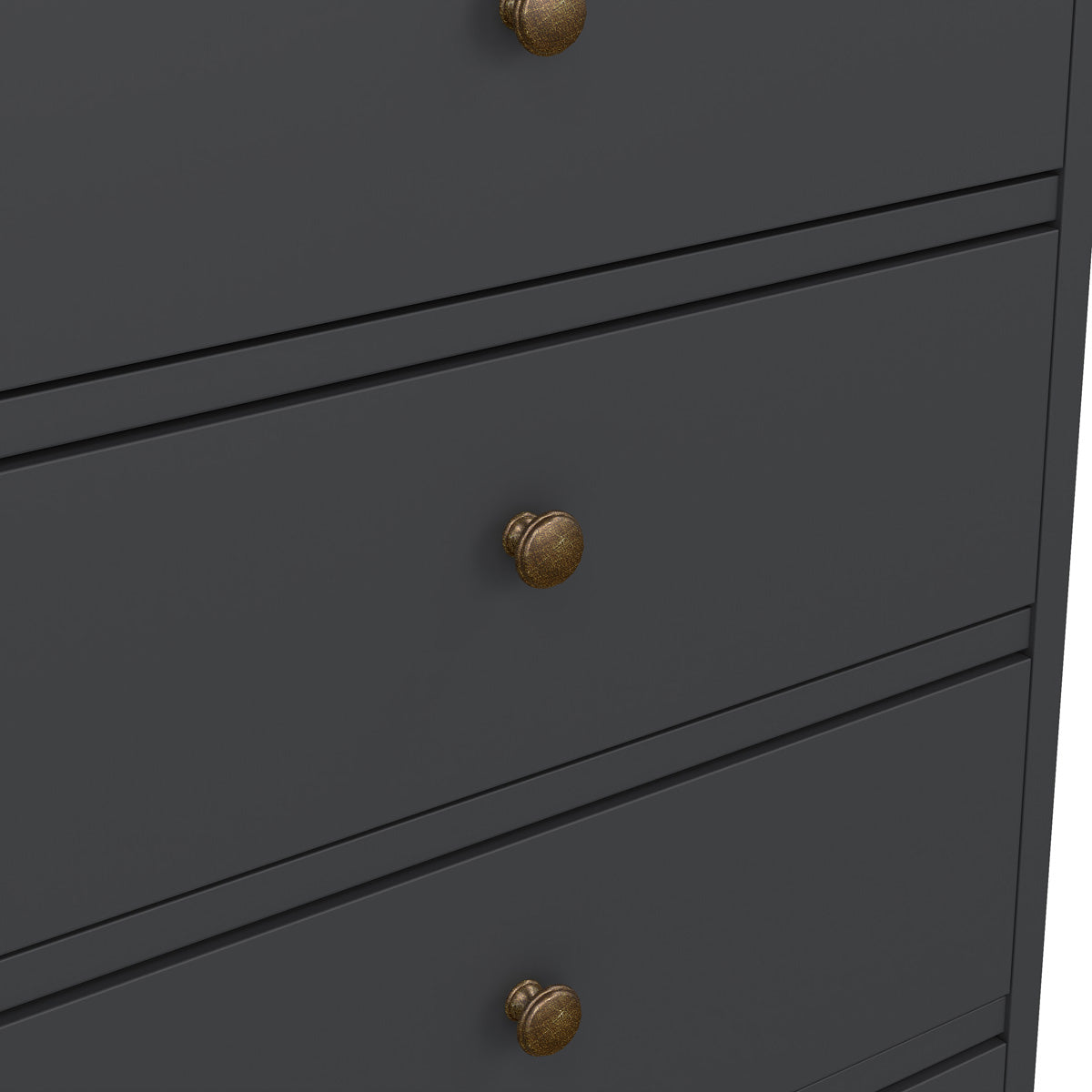 Wooden Chest Of 5 Drawers - Paris