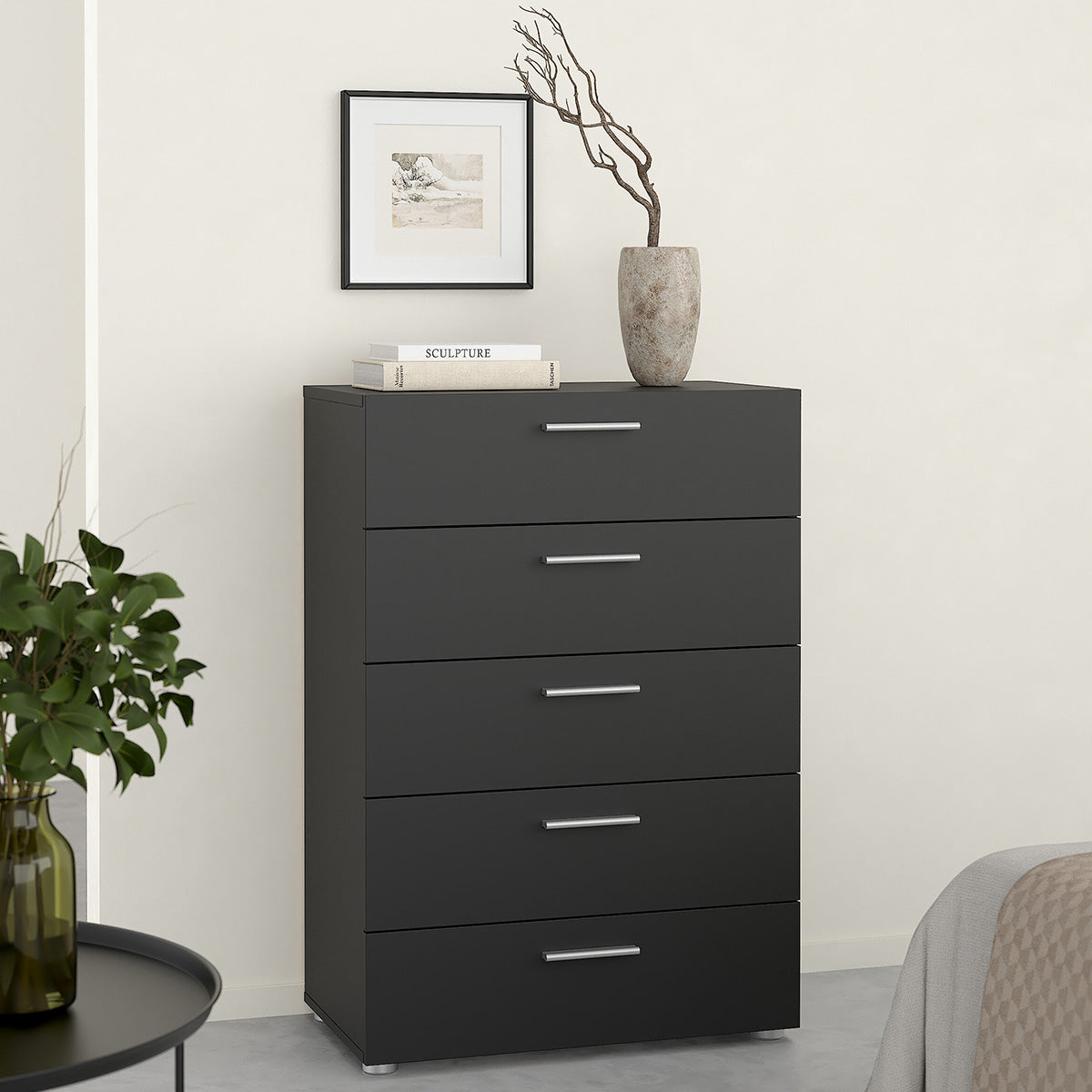 Wooden Chest Of 5 Drawers - Pepe