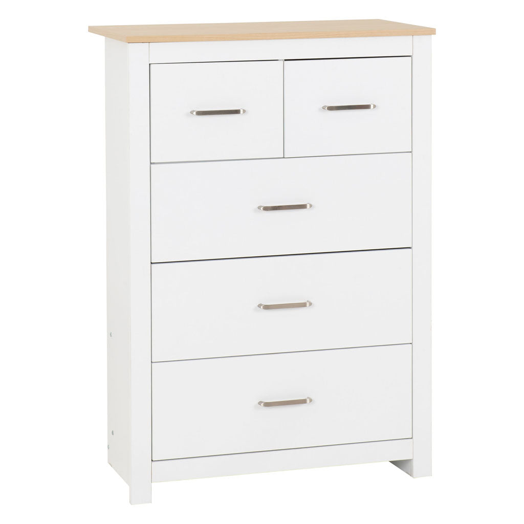 Wooden Chest Of 5 Drawers - Portland