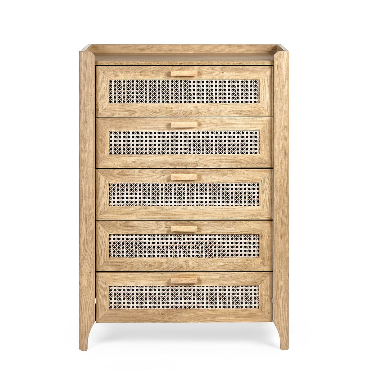 Wooden Chest Of 5 Drawers - Sydney