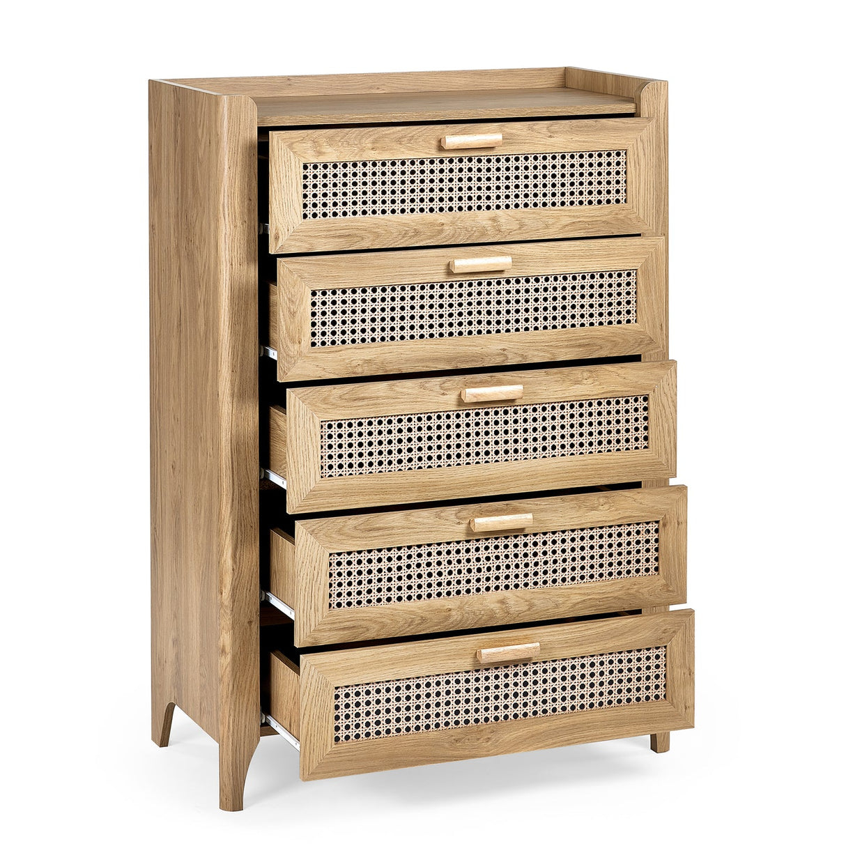 Wooden Chest Of 5 Drawers - Sydney