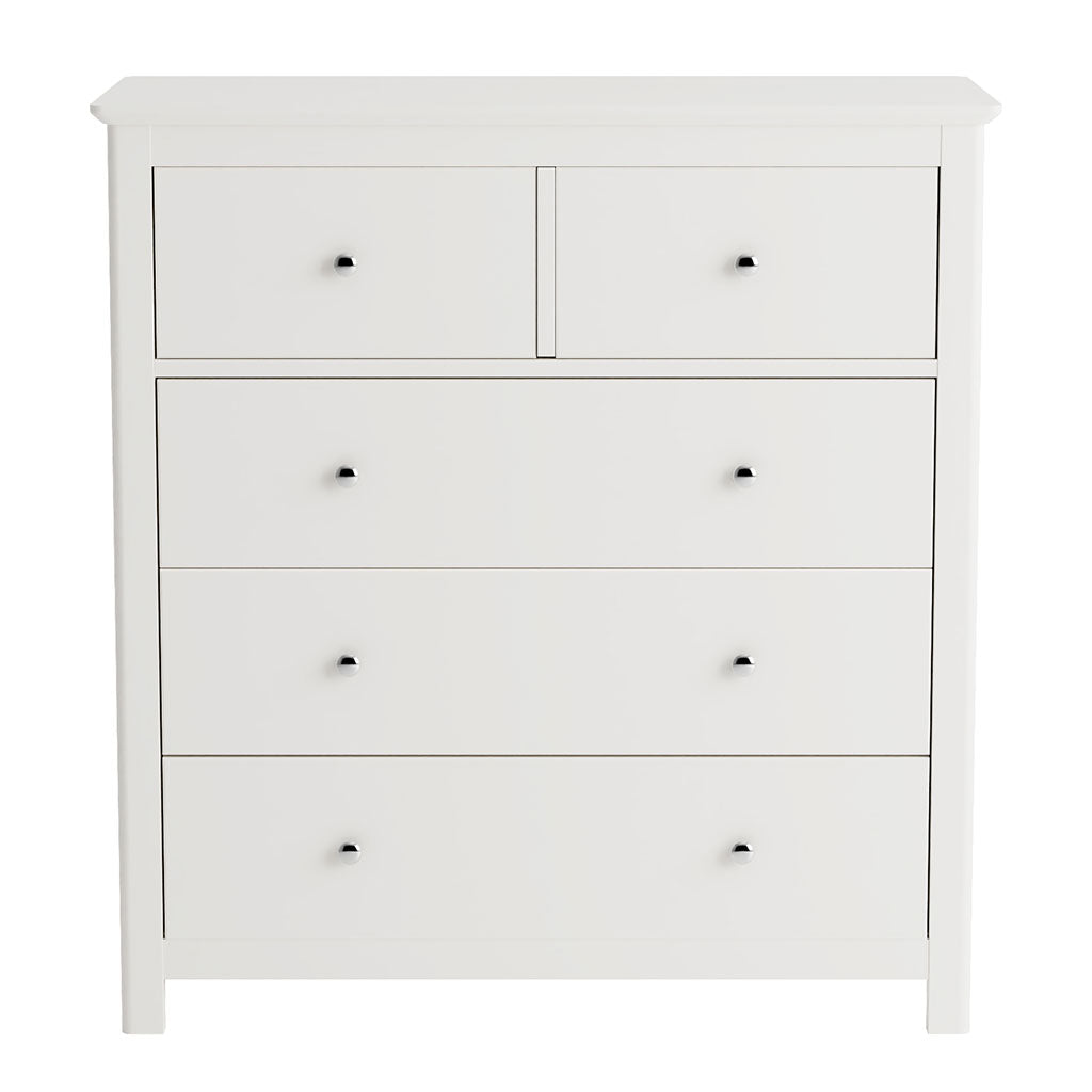Wooden Chest Of 5 Drawers Wide - Nairn