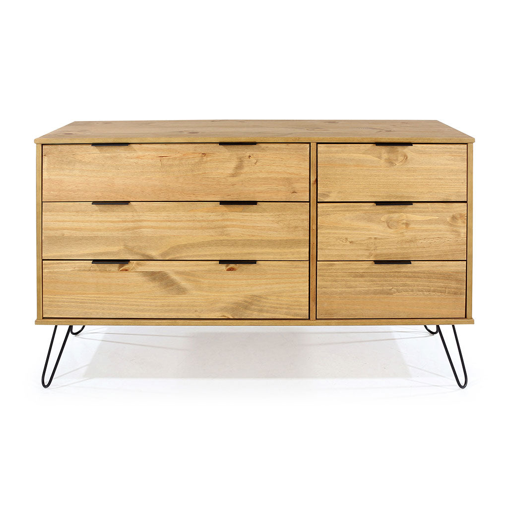 Wooden Chest Of 6 Drawers - Augusta