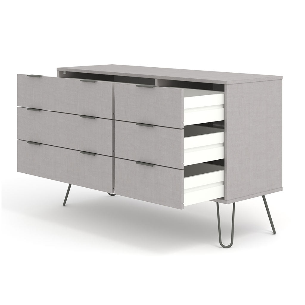 Wooden Chest Of 6 Drawers - Augusta
