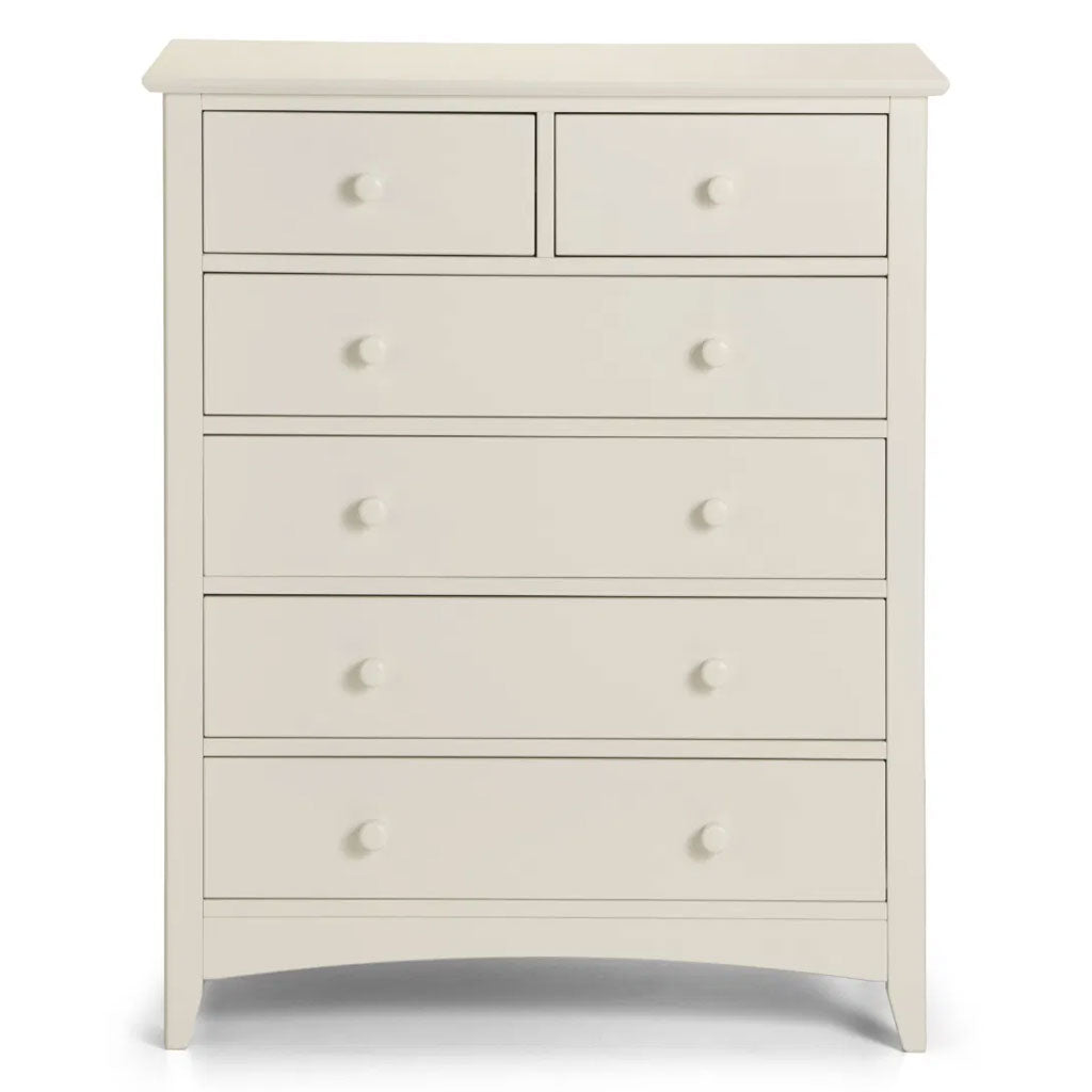 Wooden Chest Of 6 Drawers - Cameo