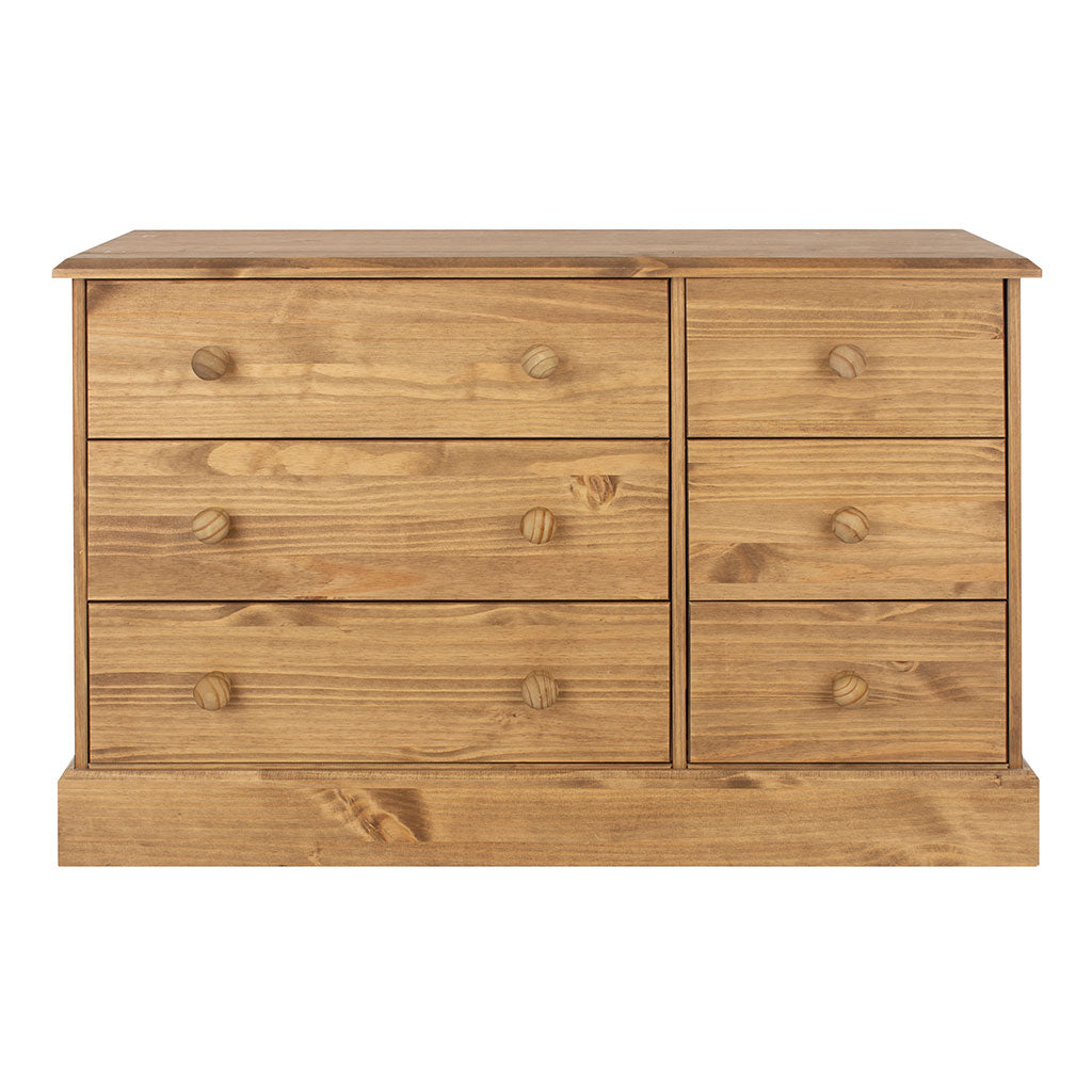Wooden Chest Of 6 Drawers - Cotswold