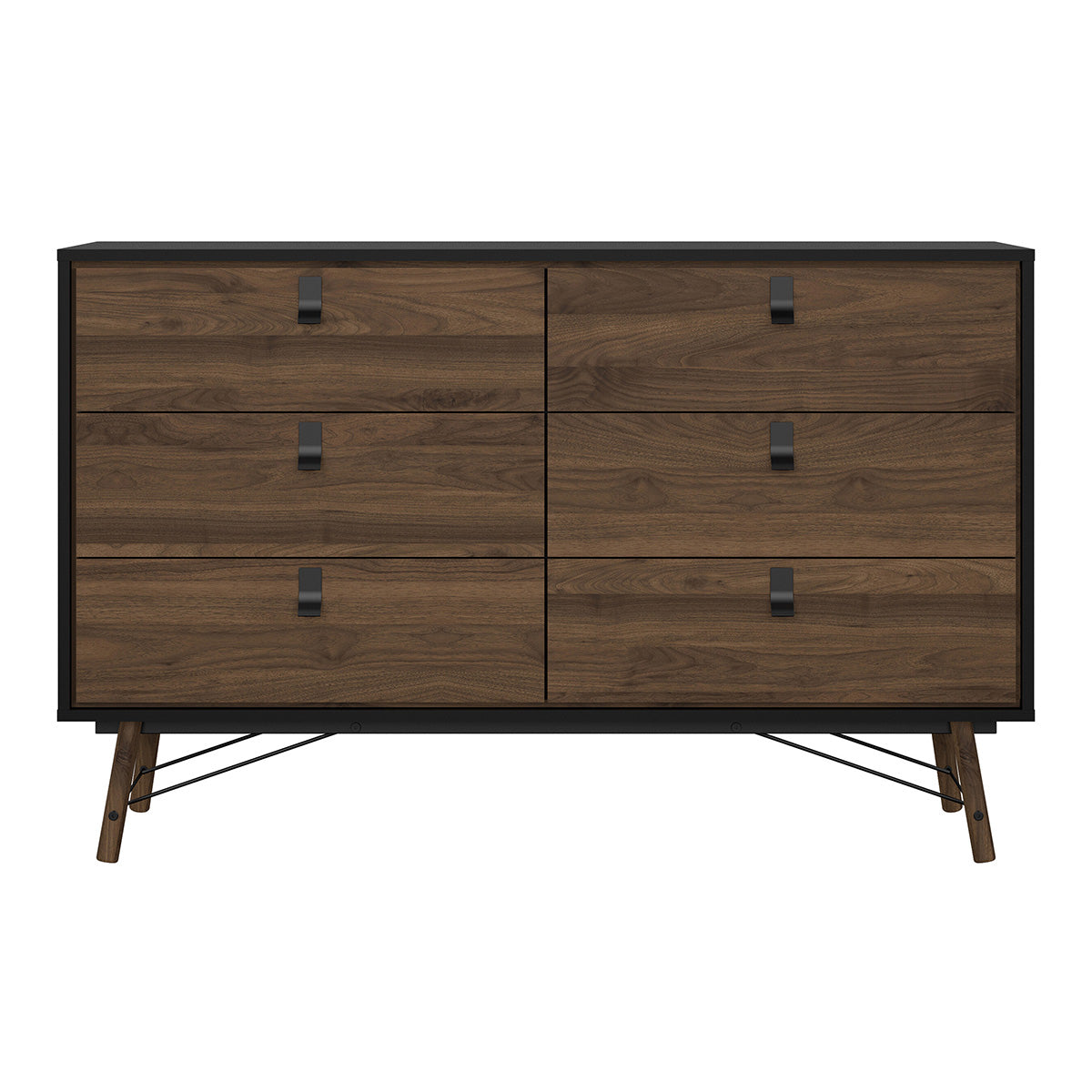 Wooden Chest Of 6 Drawers Double Dresser - Ry
