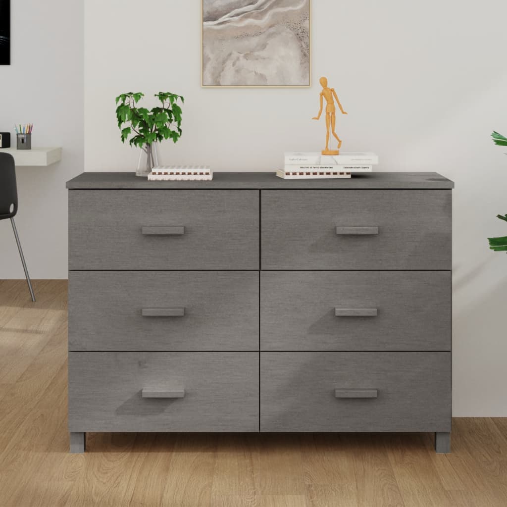 Wooden Chest Of 6 Drawers - Hamar