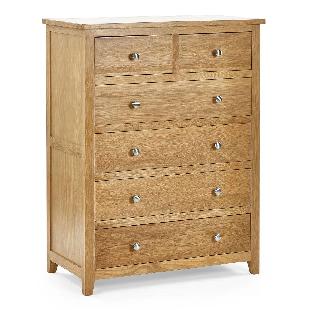 Wooden Chest Of 6 Drawers - Mallory