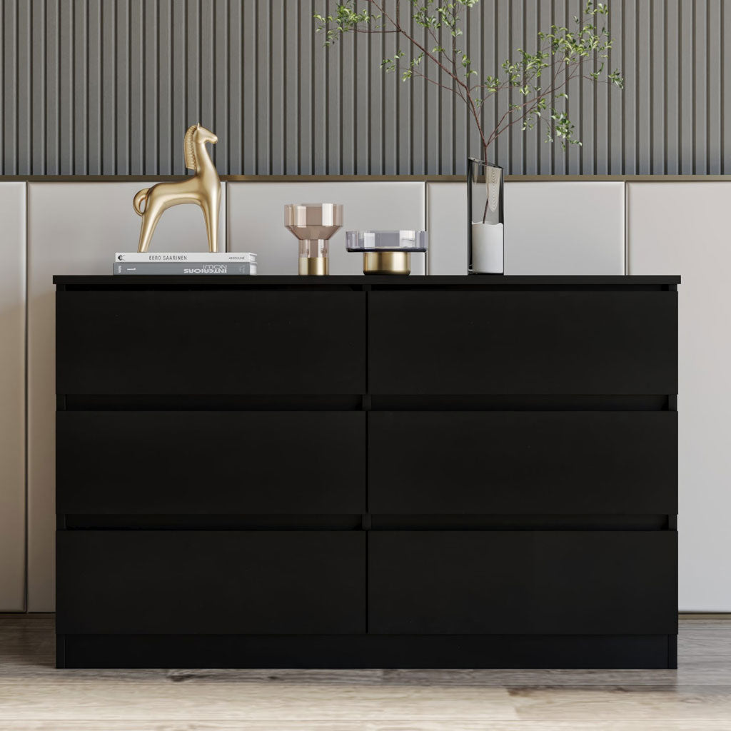 Wooden Chest Of 6 Drawers - Malvern