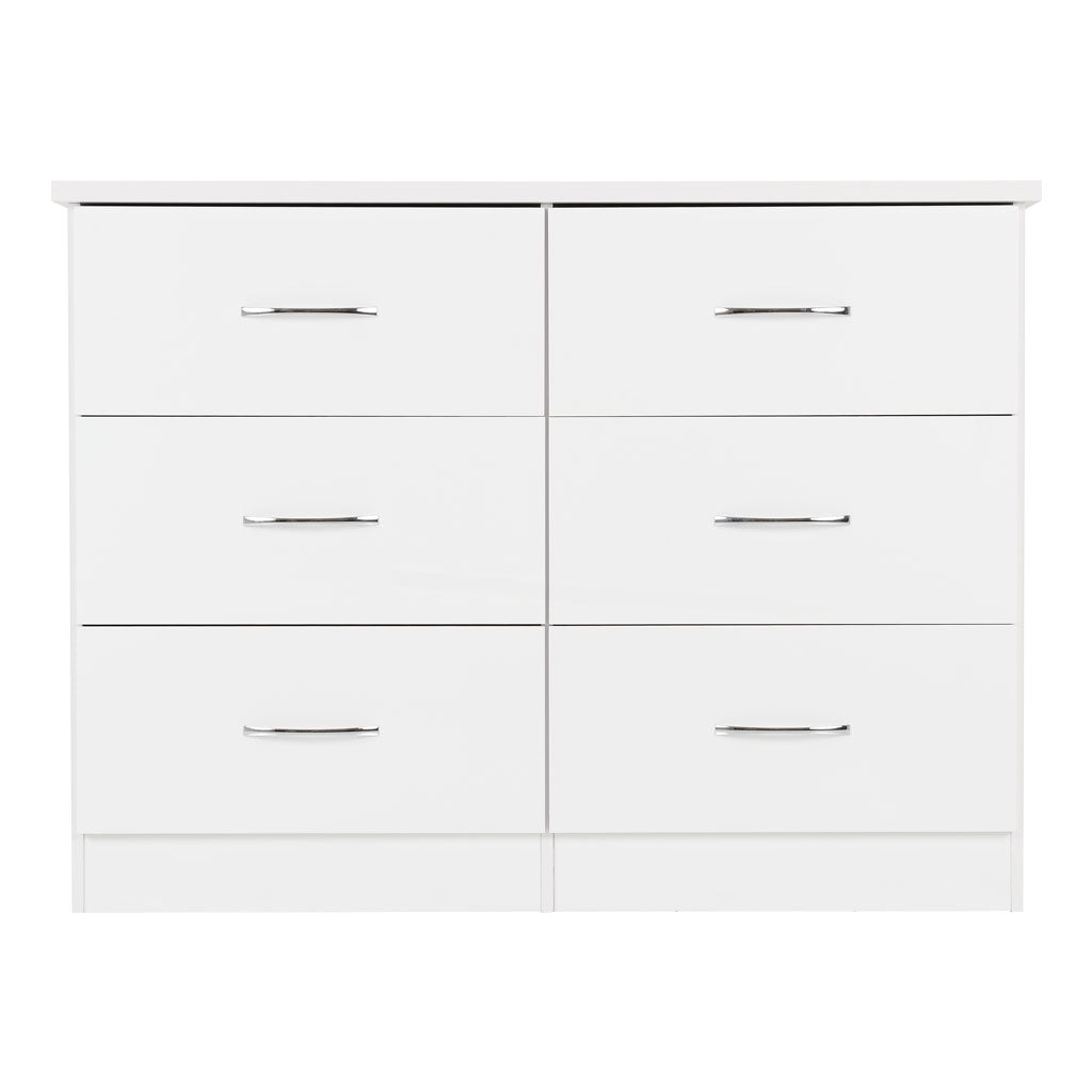 Wooden Chest Of 6 Drawers - Nevada