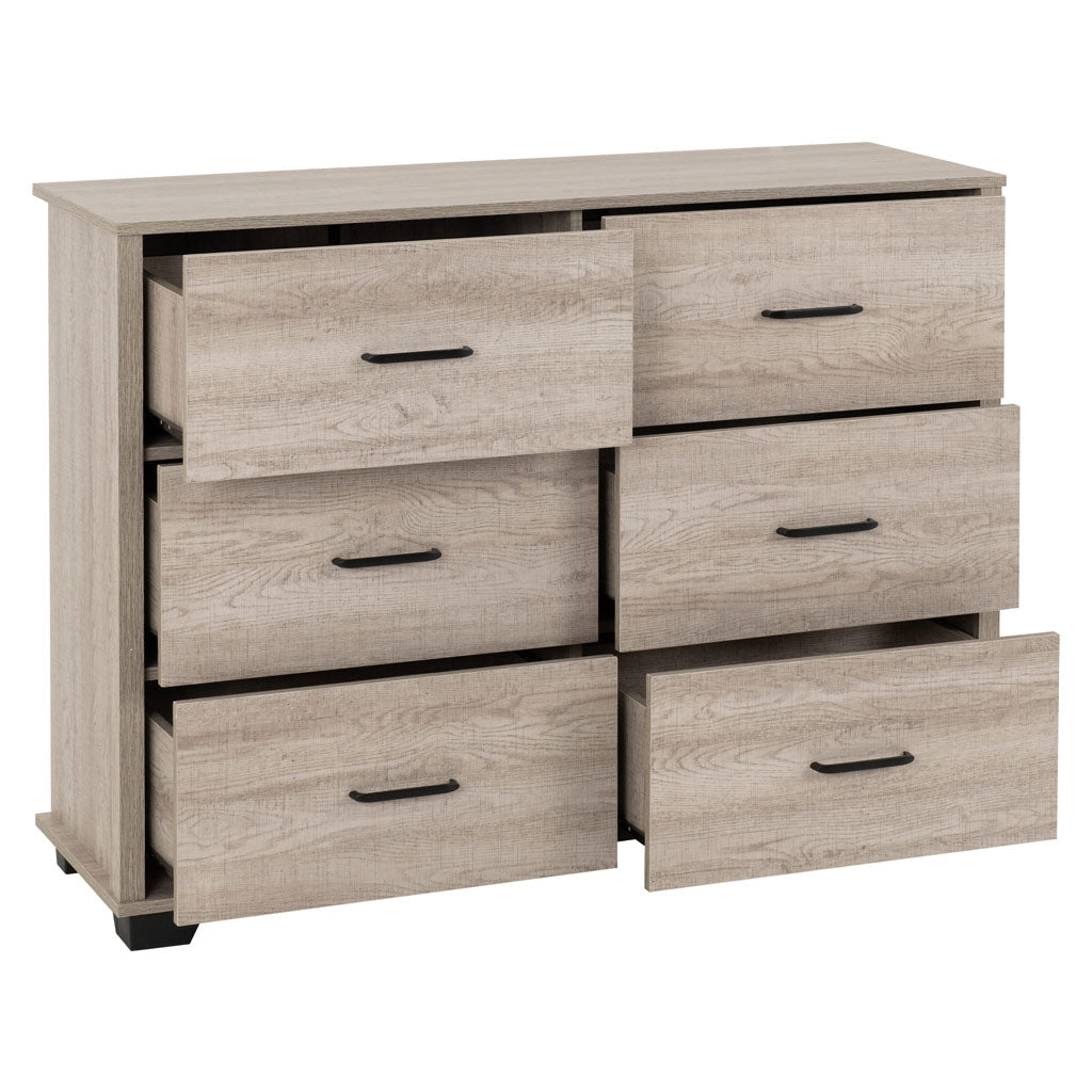 Wooden Chest Of 6 Drawers - Oliver
