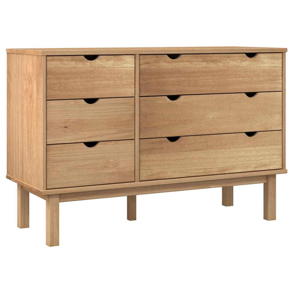 Wooden Chest Of 6 Drawers - Otta