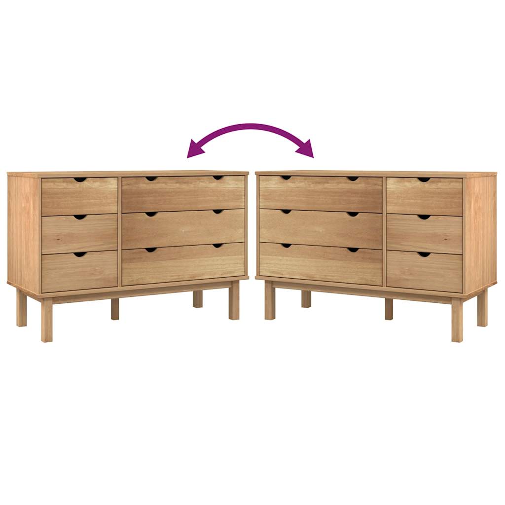 Wooden Chest Of 6 Drawers - Otta