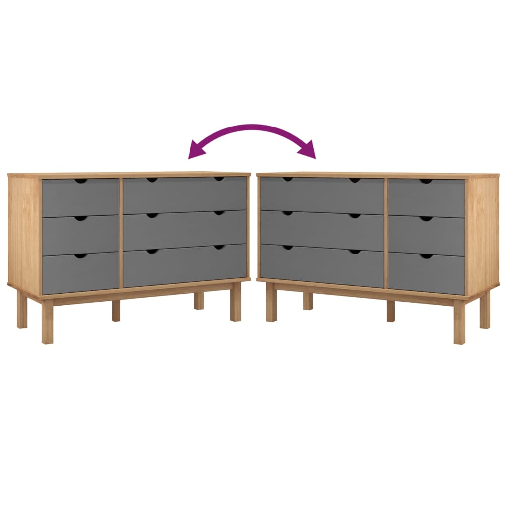 Wooden Chest Of 6 Drawers - Otta