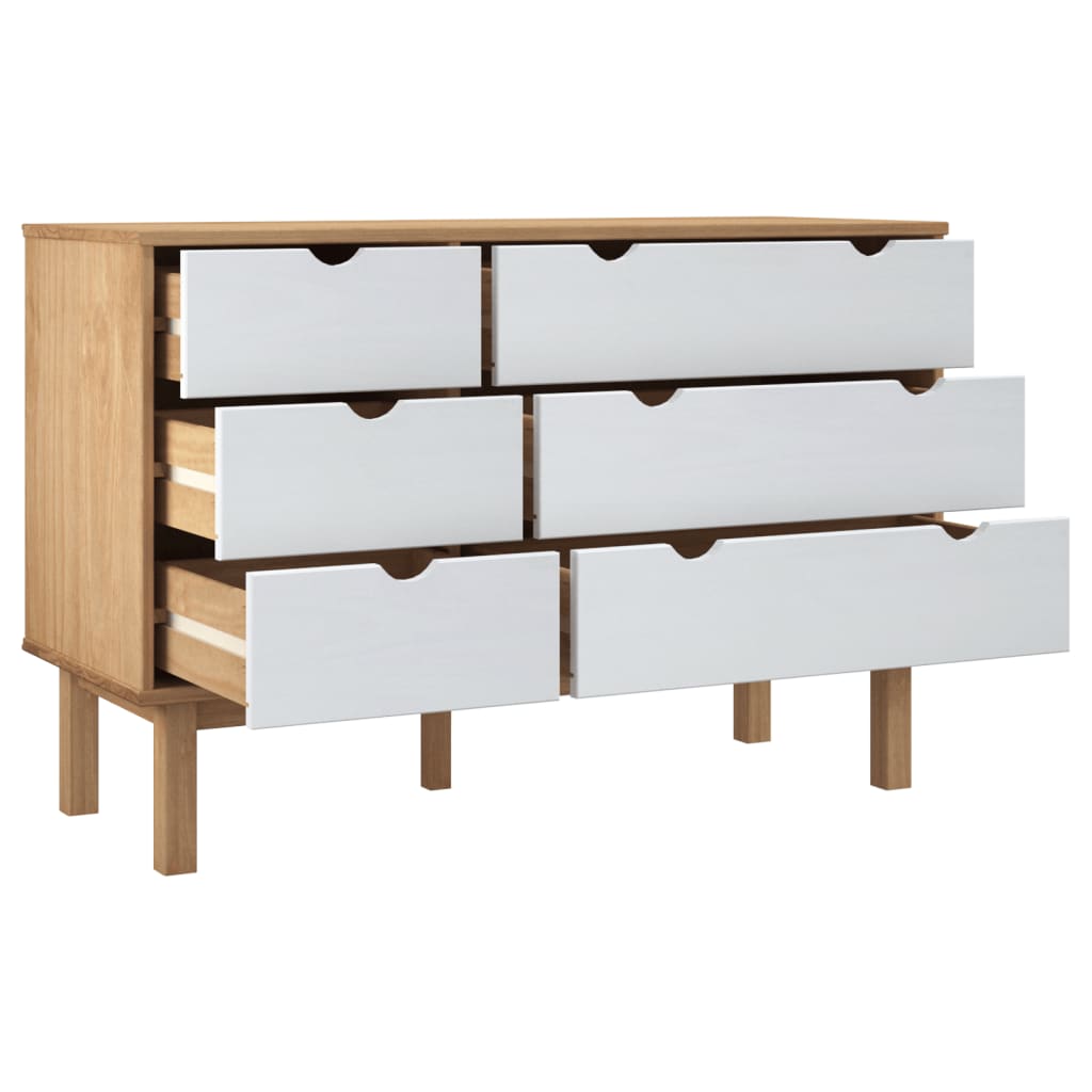 Wooden Chest Of 6 Drawers - Otta