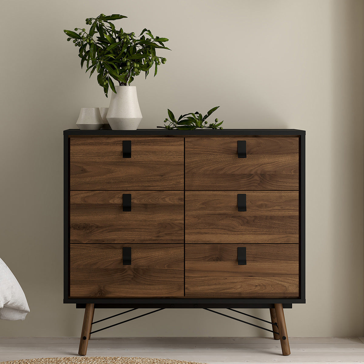 Wooden Chest Of 6 Drawers - Ry