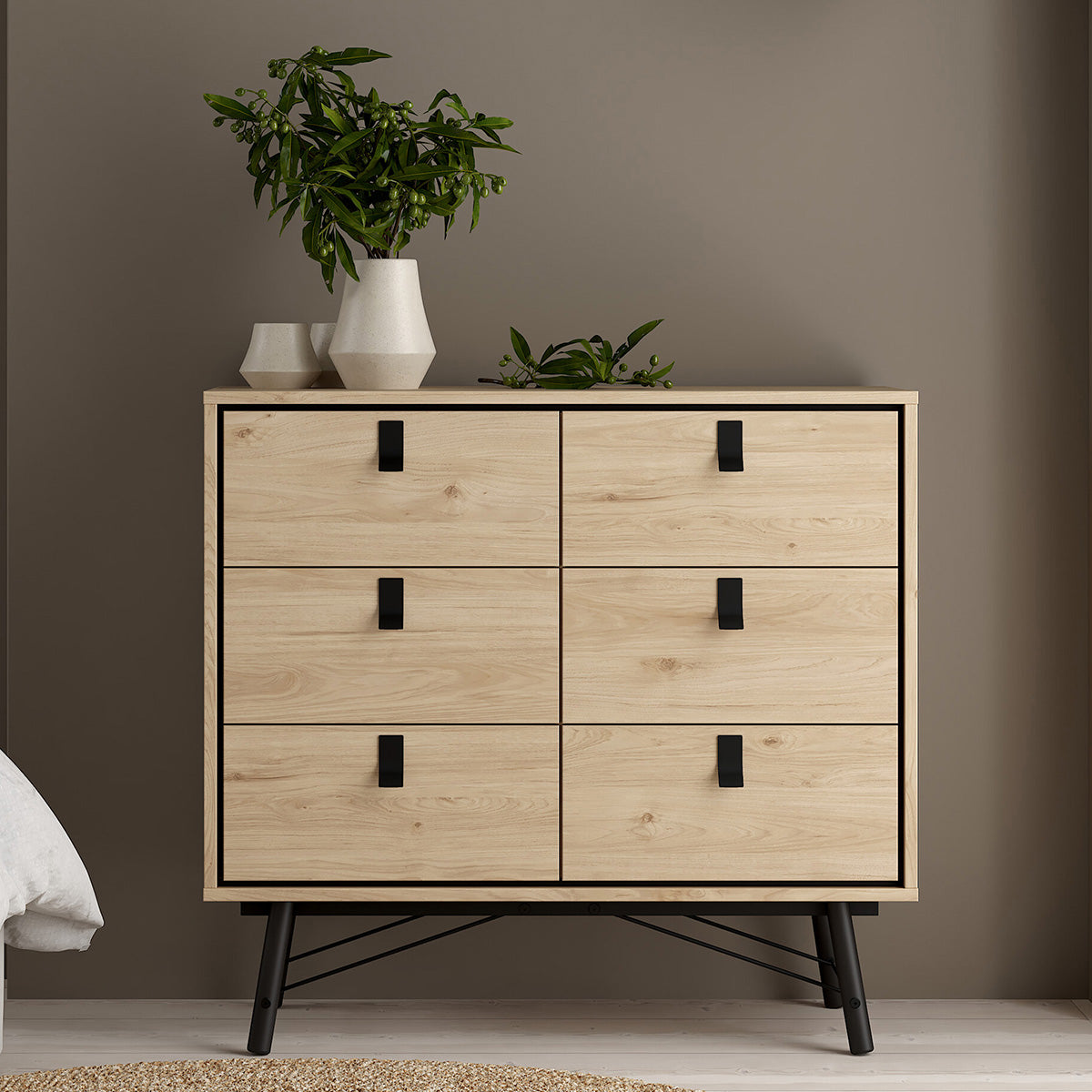 Wooden Chest Of 6 Drawers - Ry