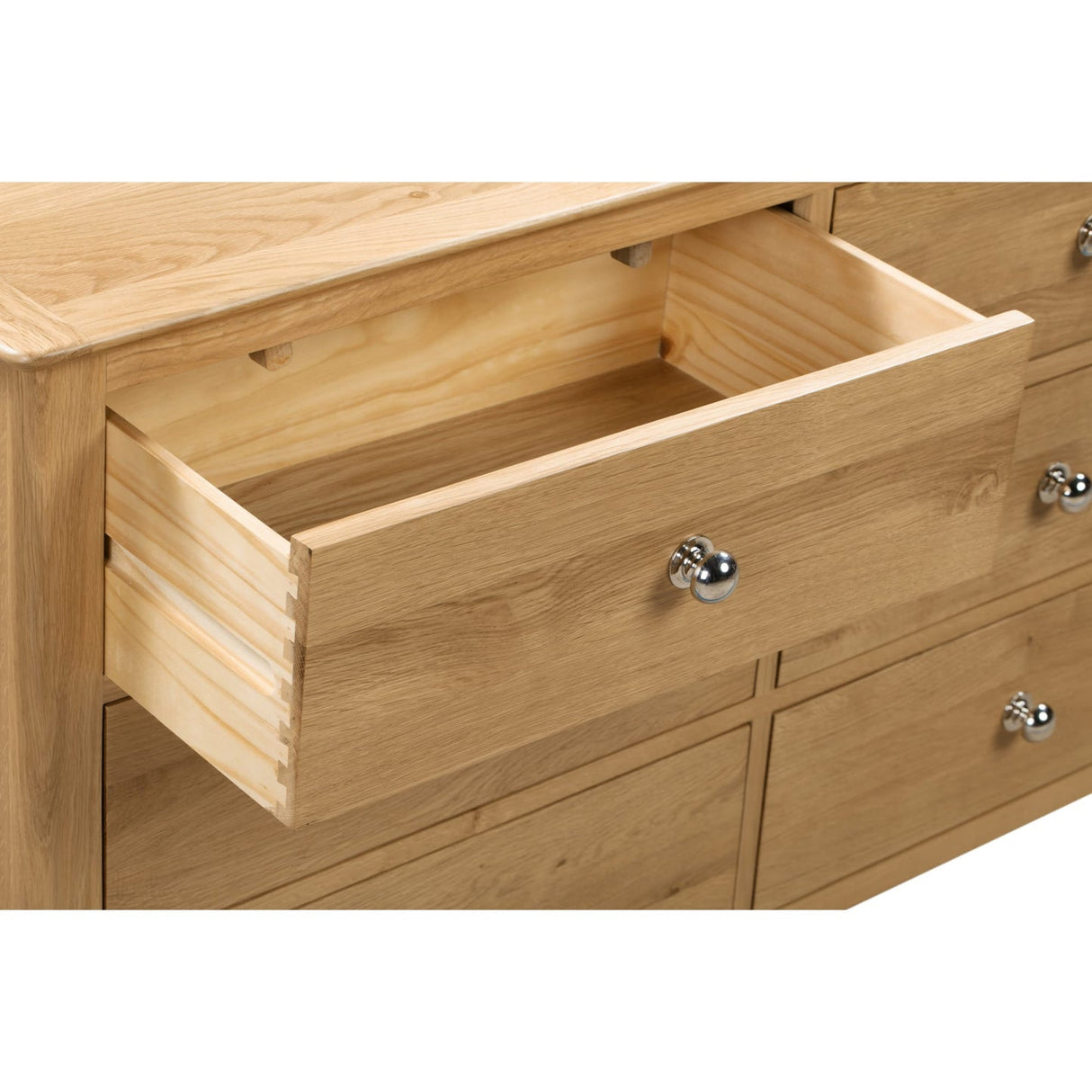 Wooden Chest Of 6 Drawers Wide - Cotswold
