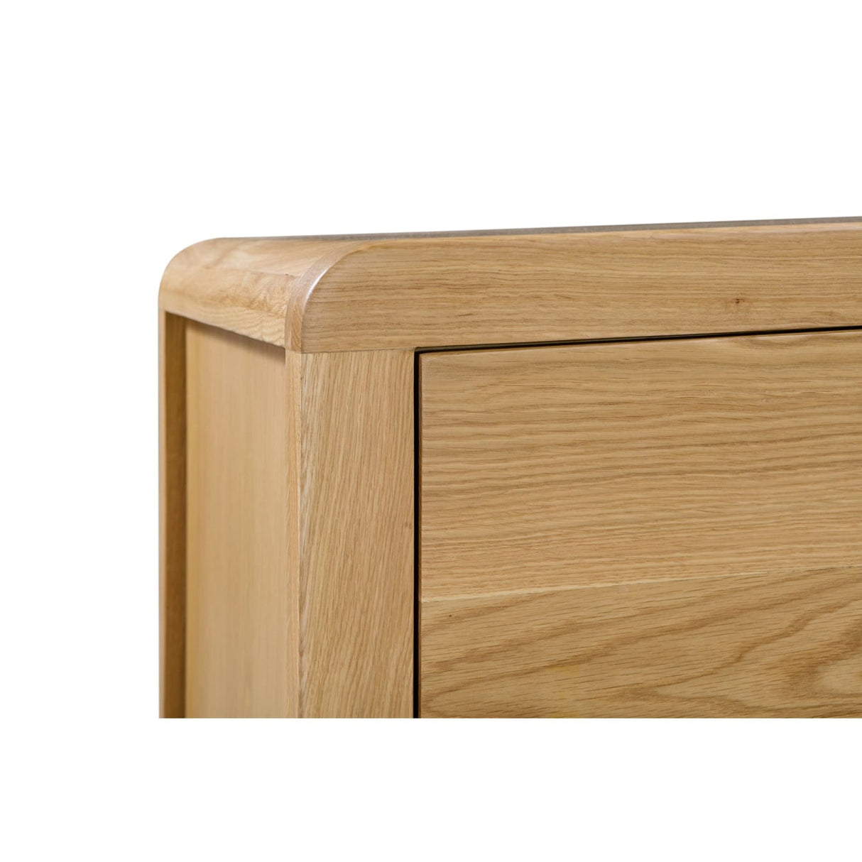 Wooden Chest Of 6 Drawers Wide - Curve