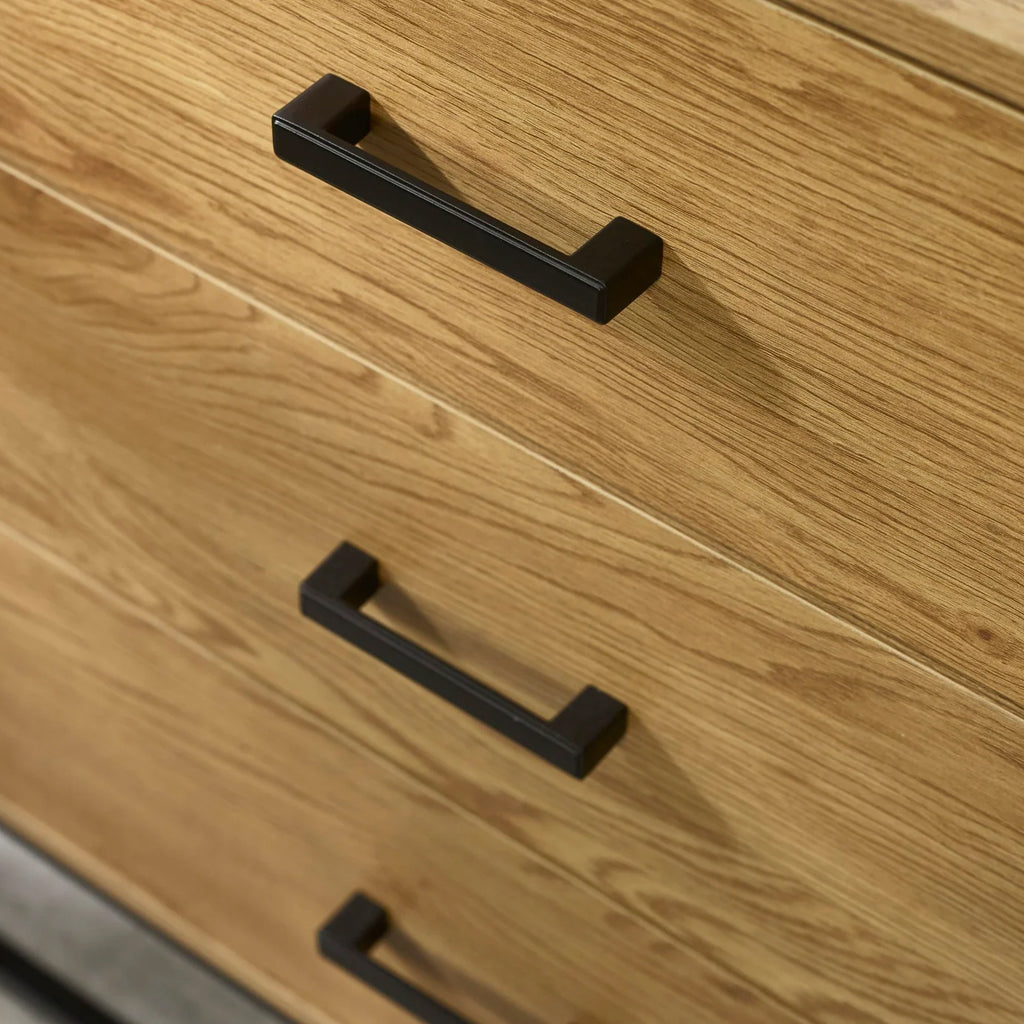 Wooden Chest of 6 Drawers Wide - Harlow