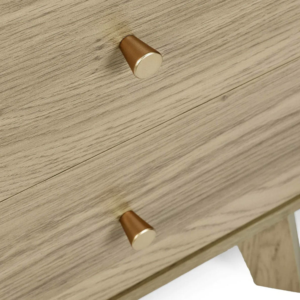 Wooden Chest Of 6 Drawers Wide - Ingrid