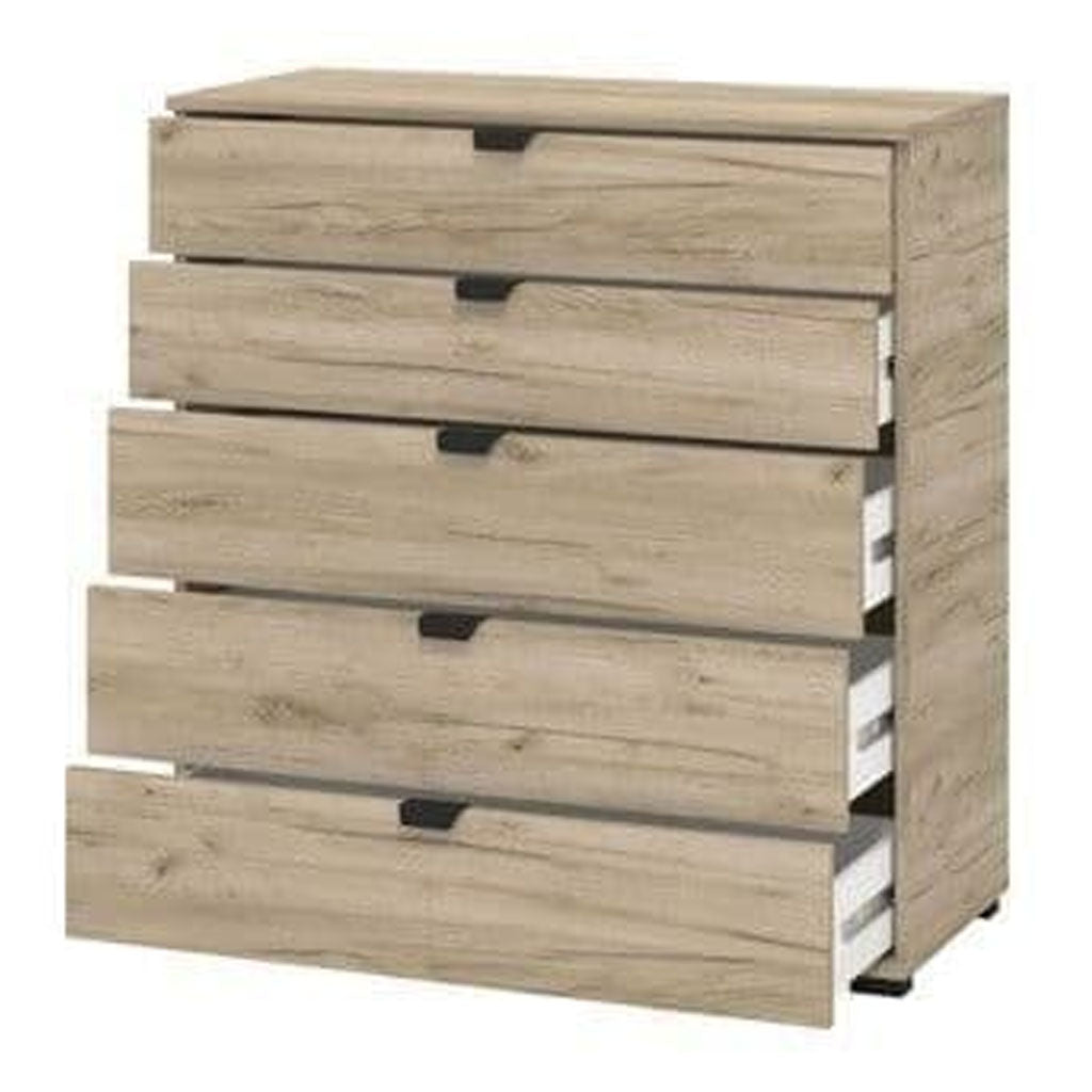 Wooden Chest Of 6 Drawers Wide - Lima