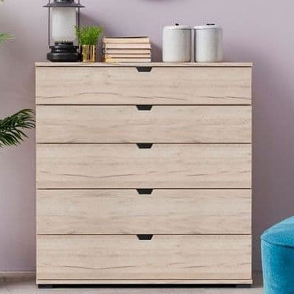 Wooden Chest Of 6 Drawers Wide - Lima
