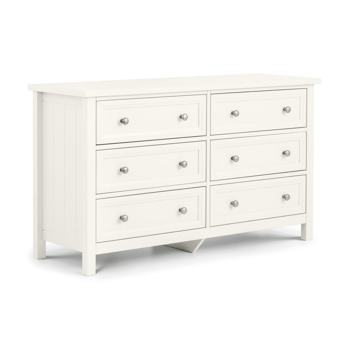 Wooden Chest Of 6 Drawers Wide - Maine