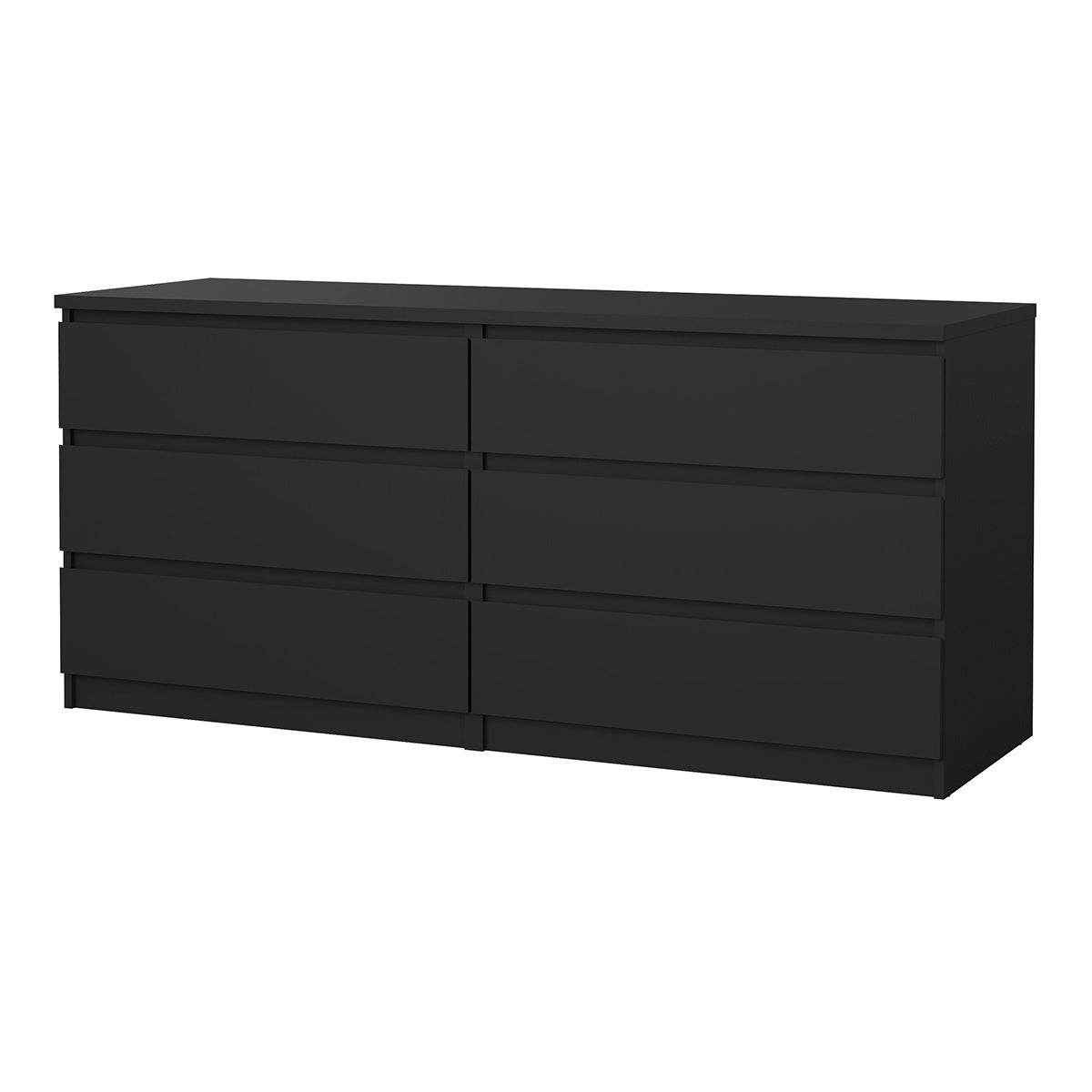 Wooden Chest Of 6 Drawers Wide - Naia