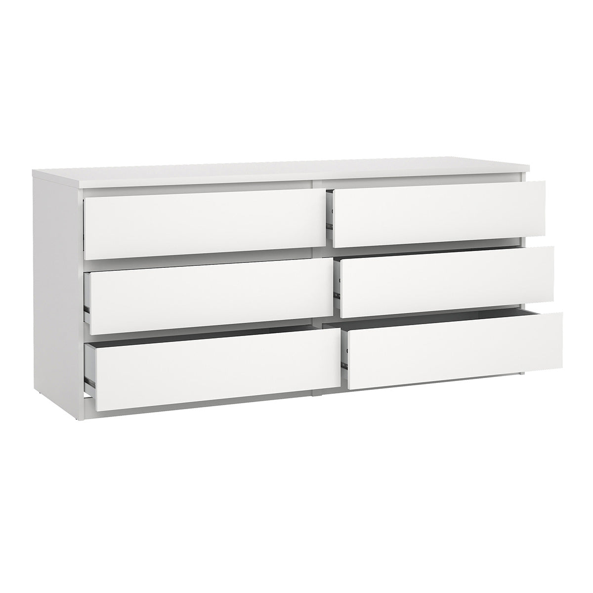 Wooden Chest Of 6 Drawers Wide - Naia