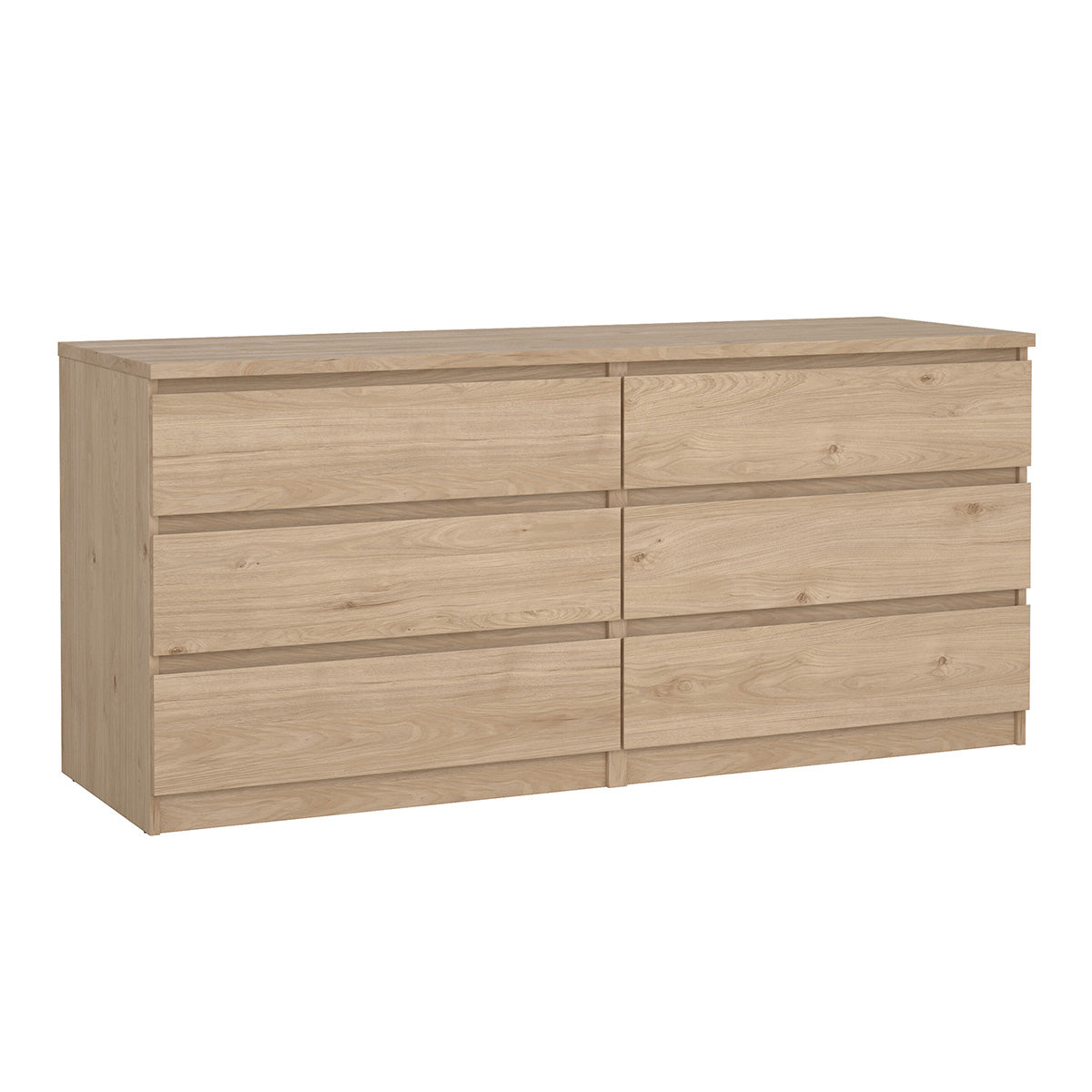 Wooden Chest Of 6 Drawers Wide - Naia