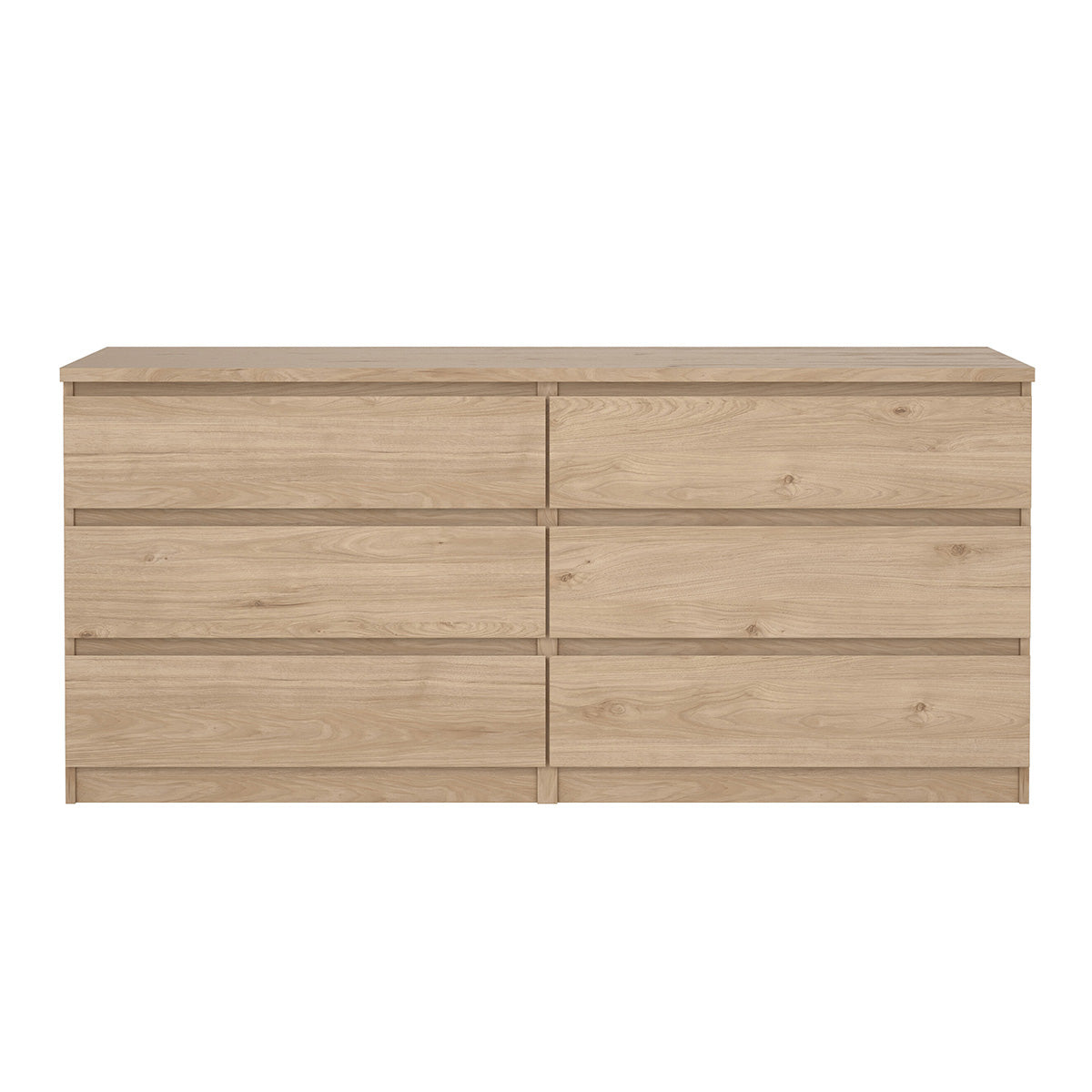 Wooden Chest Of 6 Drawers Wide - Naia